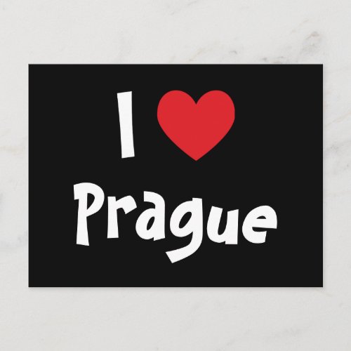 I Love Prague Postcard