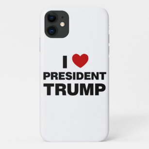 I Love President Trump Heart iPhone 11 Case
