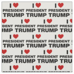 I Love President Trump Heart Fabric