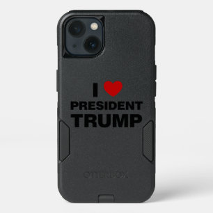 I Love President Trump Heart iPhone 13 Case