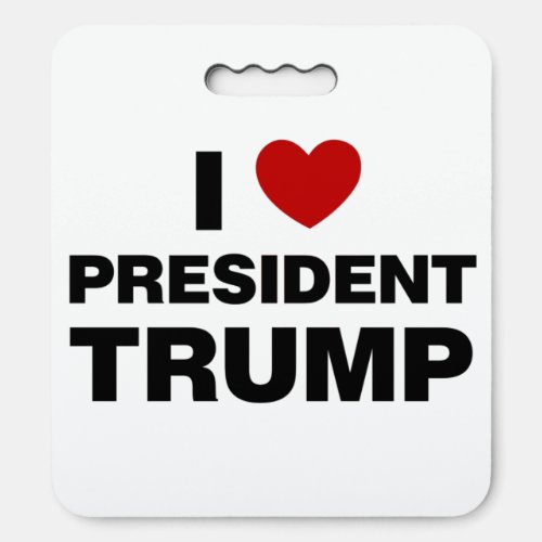 I Love President Trump Heart Seat Cushion