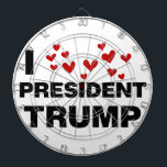 I Love President Trump Hearts Dart Board<br><div class="desc">I Love President Trump Hearts</div>