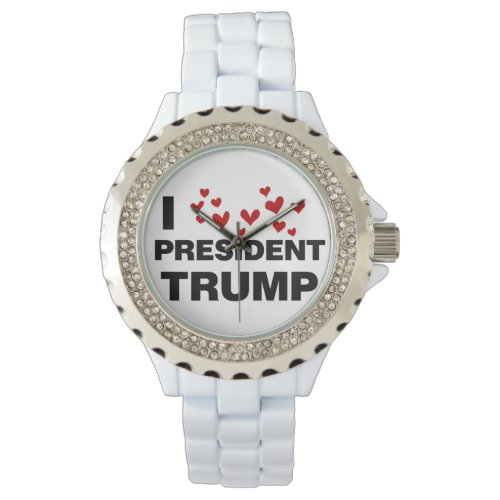 I Love President Trump Hearts Watch