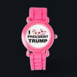 I Love President Trump Hearts Watch<br><div class="desc">I Love President Trump Hearts</div>