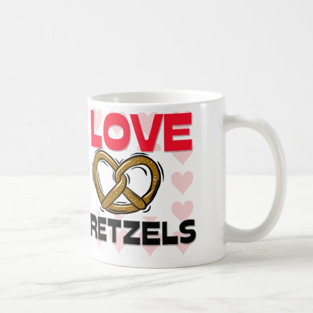 I Love Pretzels Coffee Mug (Right)