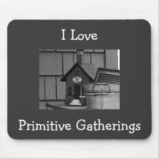 I Love, Primitive Gatherings Mousepad