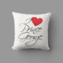 I Love Prince George, Red Heart Throw Pillow