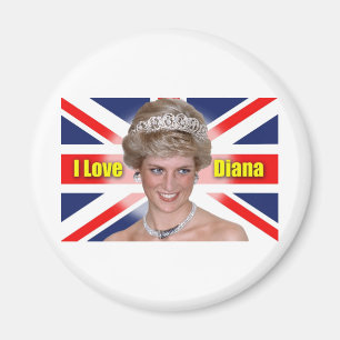 I Love Princess Diana Magnet
