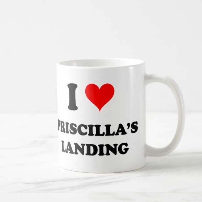I Love Priscilla'S Landing Massachusetts Coffee Mug (Right)