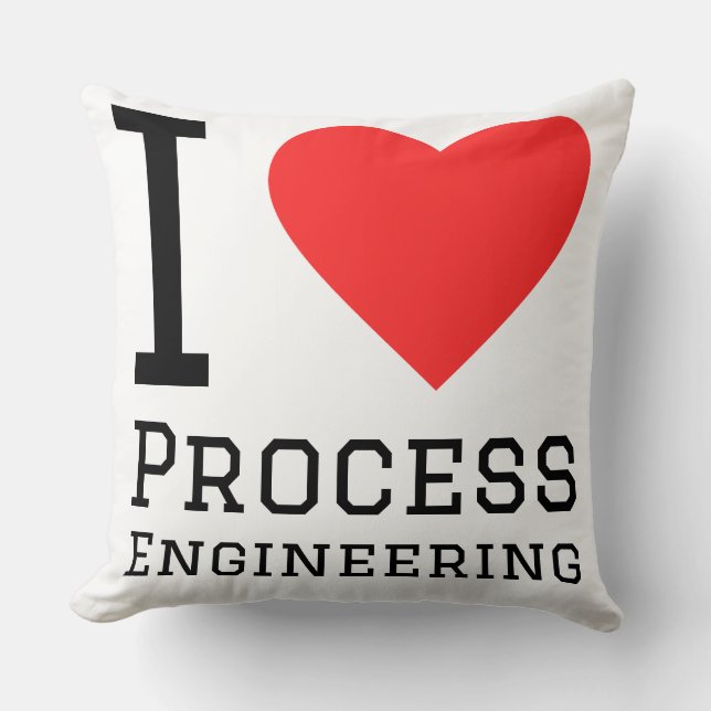 I love process engineering  throw pillow (Front)