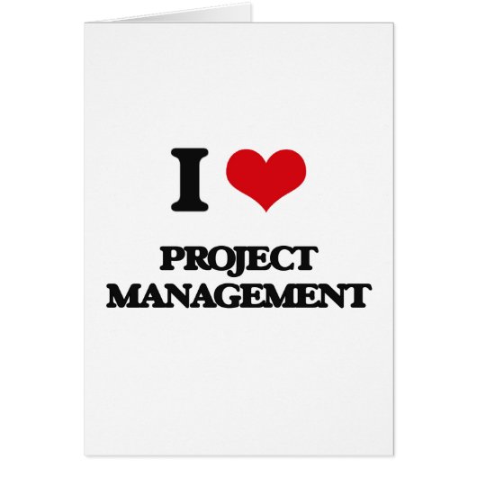 I Love Project Management Cards (Front)