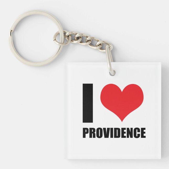 I love Providence Keychain (Front)
