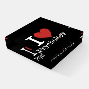 I ❤️ Love Psychology for Faculty/Students CUSTOM Paperweight