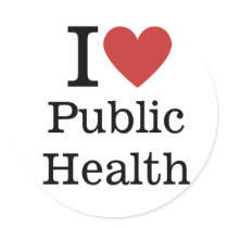 I ❤️ Love Public Health for Students/Faculty Classic Round Sticker