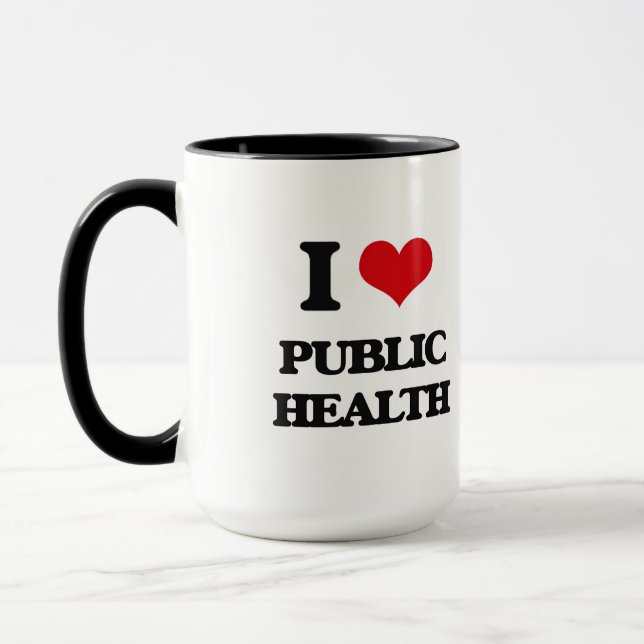 I Love Public Health Mug (Left)