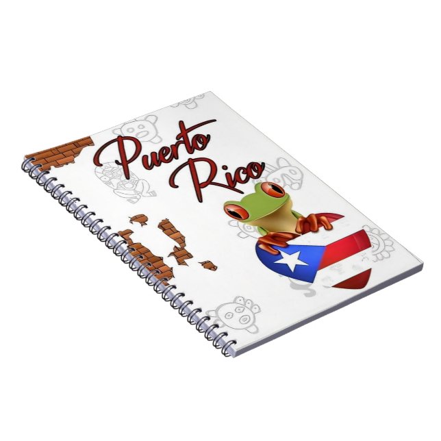 I Love Puerto Rico Notebook (Right Side)