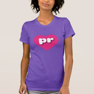 I love Puerto Rico - pr hot pink heart T-Shirt