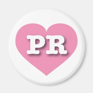 I love Puerto Rico - PR pink heart Magnet