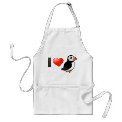 I Love Puffins Apron