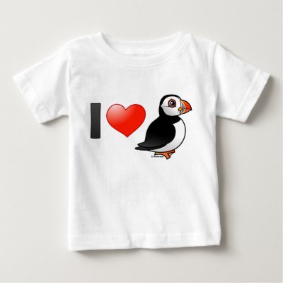 I Love Puffins Baby T-Shirt