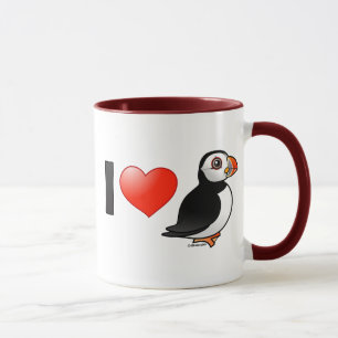 I Love Puffins Mug