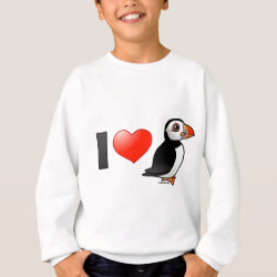 I Love Puffins Kids' American Apparel Organic T-Shirt