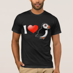 I Love Puffins Men's Basic American Apparel T-Shirt