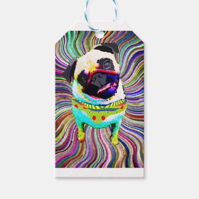 I love PUG Gift Tags (Front)