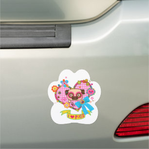 I Love Pugs! Car Magnet