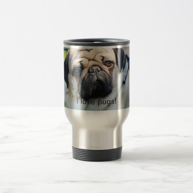 I love pugs cup (Center)