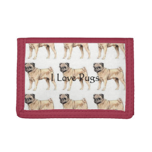 I Love Pugs Wallet