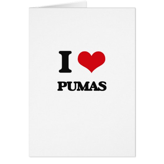 I Love Pumas Cards (Front)