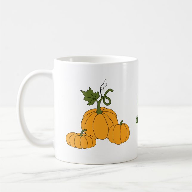 I love pumpkin Minimalist Cute Coffee M Mug (Left)
