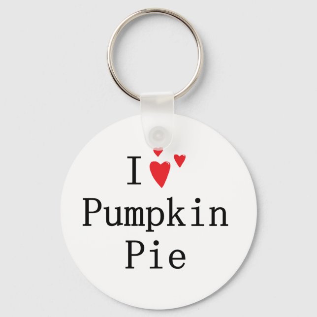 I love Pumpkin Pie Keychain (Front)