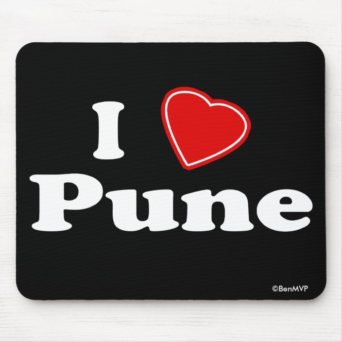I Love Pune Mouse Pad