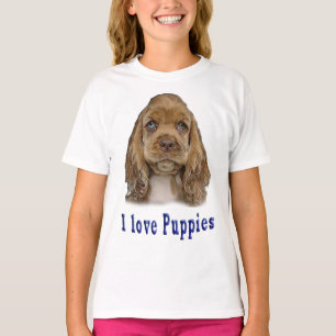 I love puppies girls T-shirts