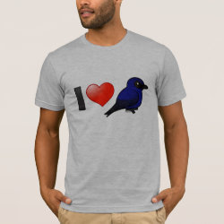 I Love Purple Martins Men's Basic American Apparel T-Shirt