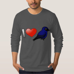 I Love Purple Martins Men's American Apparel Fine Jersey Long Sleeve T-Shirt