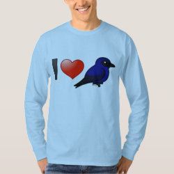 I Love Purple Martins Men's Basic Long Sleeve T-Shirt