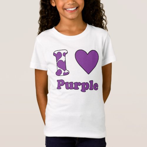 I love Purple T_Shirt