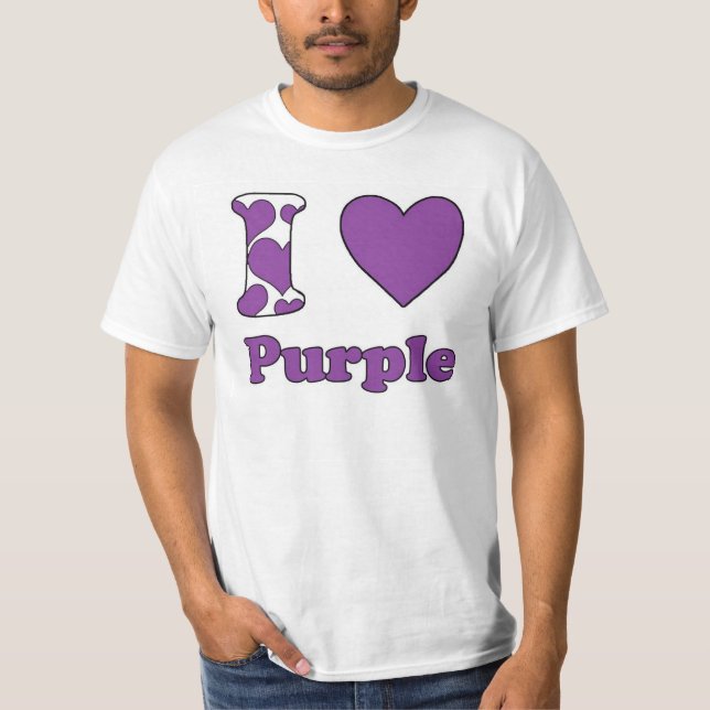 I love Purple T-Shirt (Front)
