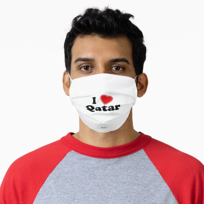 I Love Qatar Cloth Face Mask