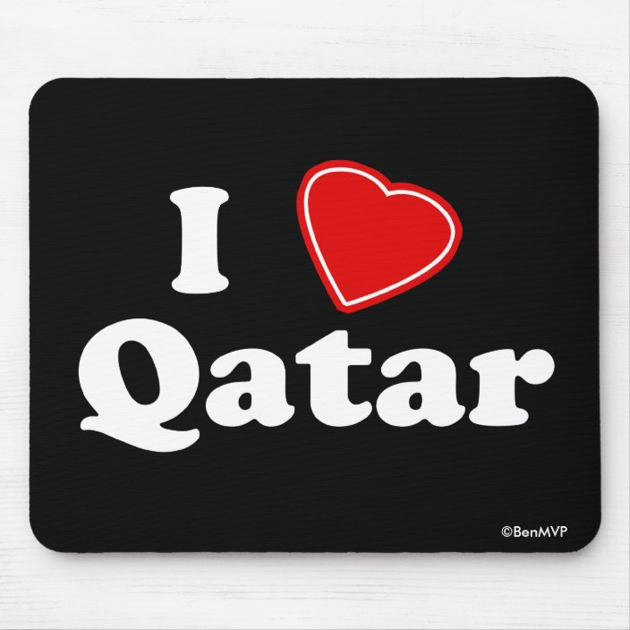 I Love Qatar Mousepad