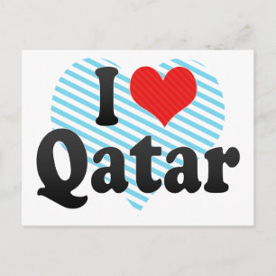 I Love Qatar Postcard