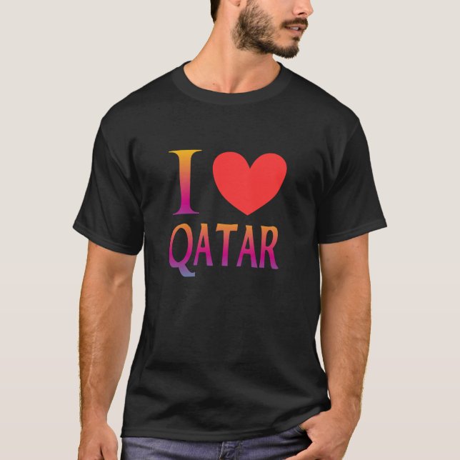 I love Qatar T-Shirt (Front)