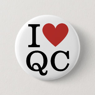 I ❤️ Love QC - Quality Control Dept. Pin Button