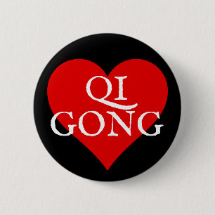 I love qi gong button pin