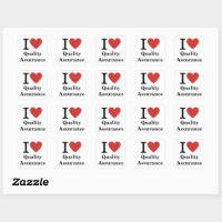 I ❤️ Love Quality Assurance STICKER