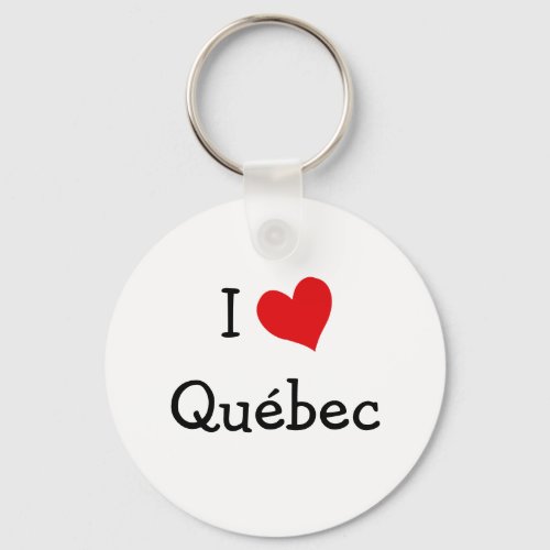 I Love Quebec Keychain