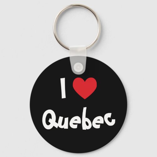 I Love Quebec Keychain
